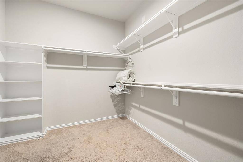 Huge walking closet.