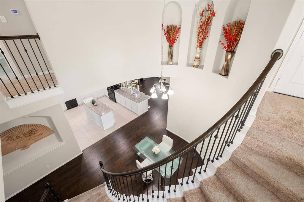 Charming curved staircase