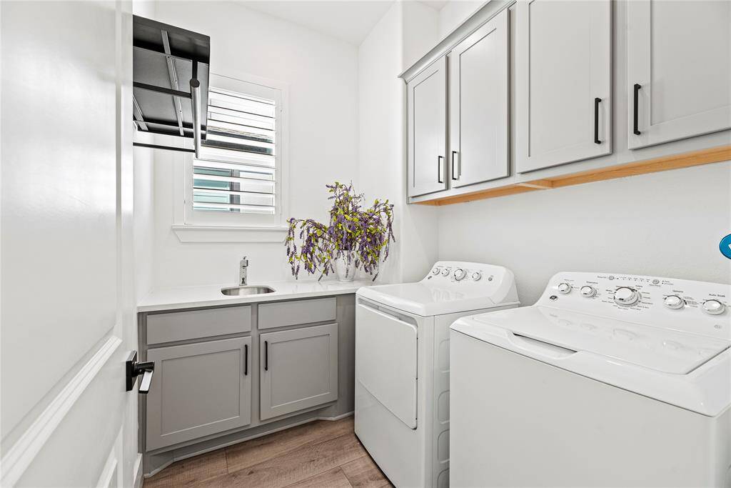 This well-appointed space includes ample storage and efficient organization, making laundry day a breeze while keeping your home tidy and functional.