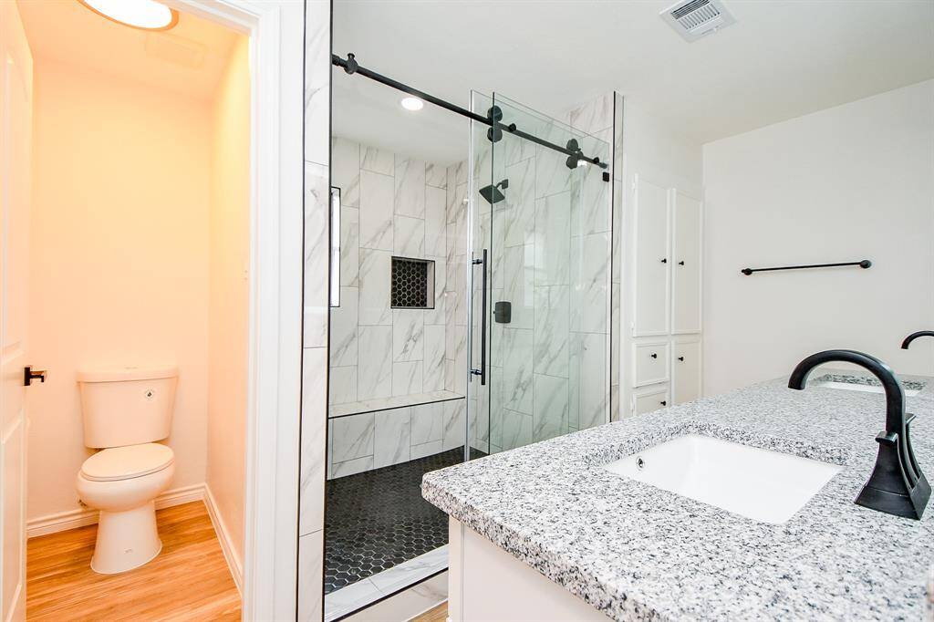 Master bathroom.