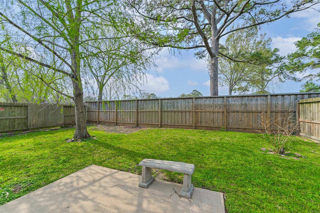 Nice size backyard