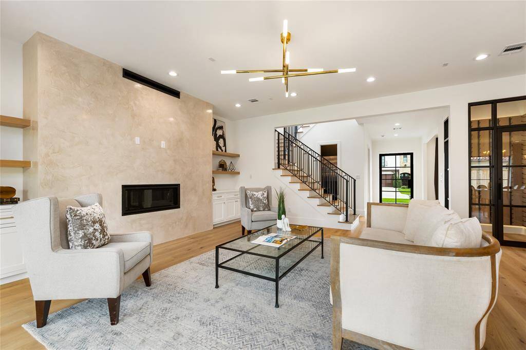 Spacious and inviting Family Room is open to the Kitchen
