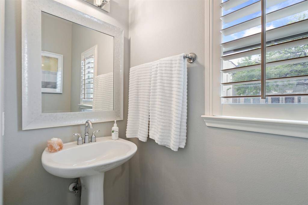 Half bath located on second floor in hallway.