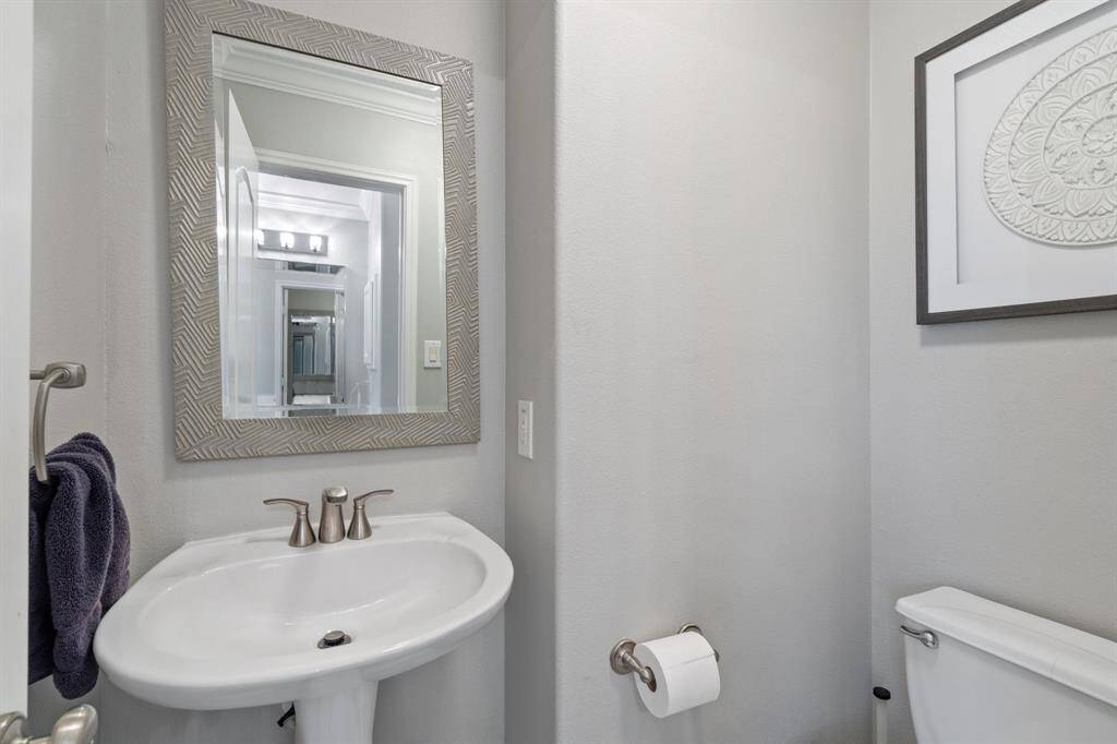 Water closet in primary has sink