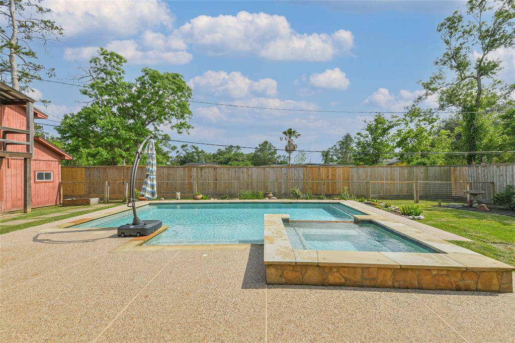 Are you getting anxious for fun in the sun in your own backyard pool? And, hot tub! You'll also note, that there are areas that are blocked off - perfect for pet owners!