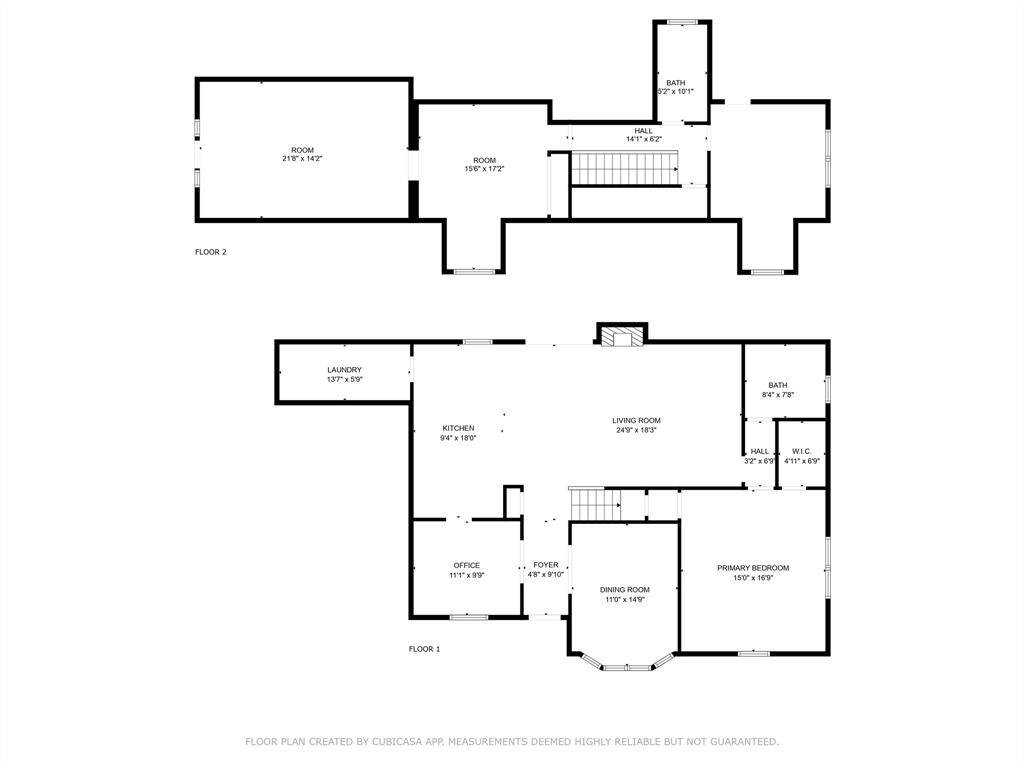 Floor Plan of the main house.
