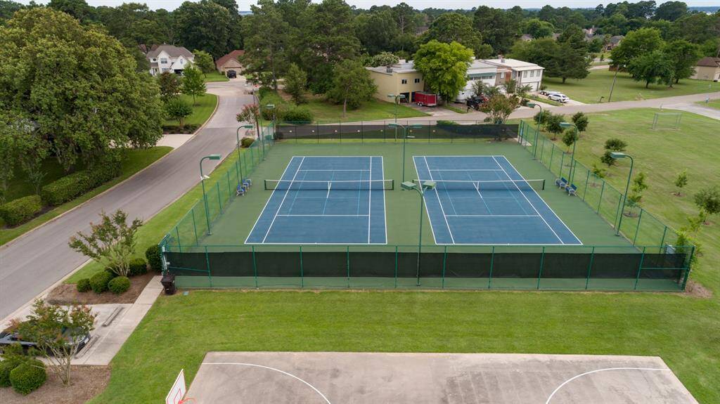 Aerial of Tennis Courts