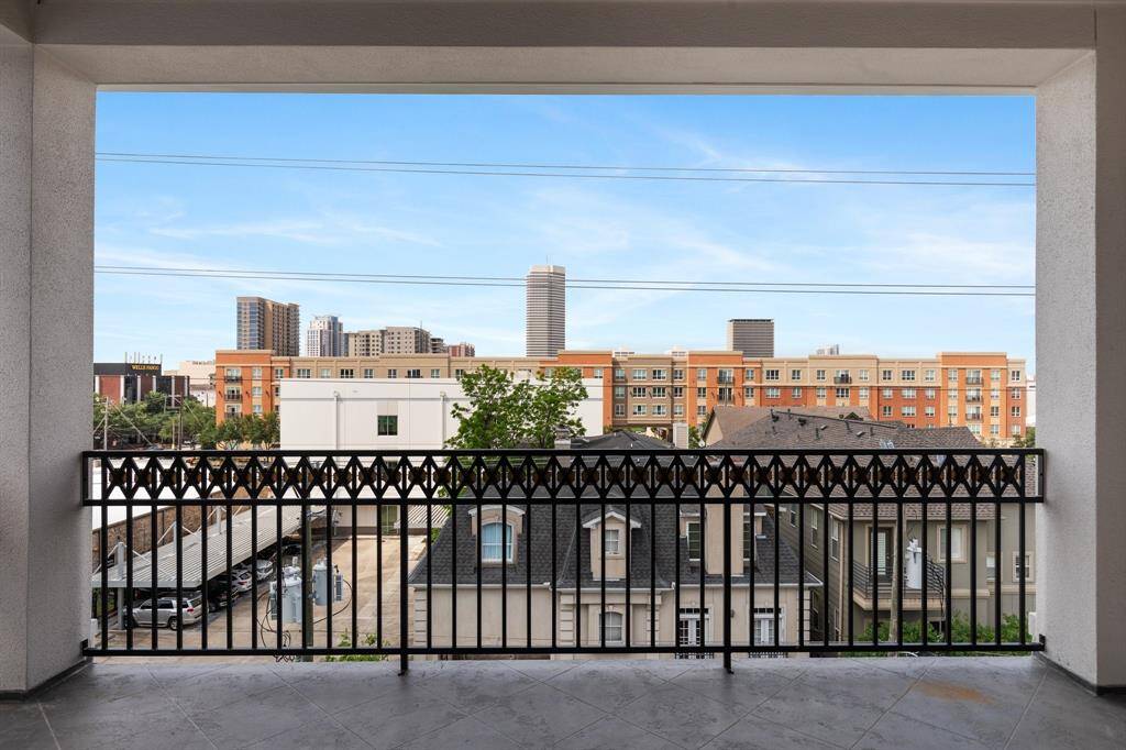 The expansive rooftop terrace is ready for entertaining with water/gas hookups and prewiring for TV and sound.