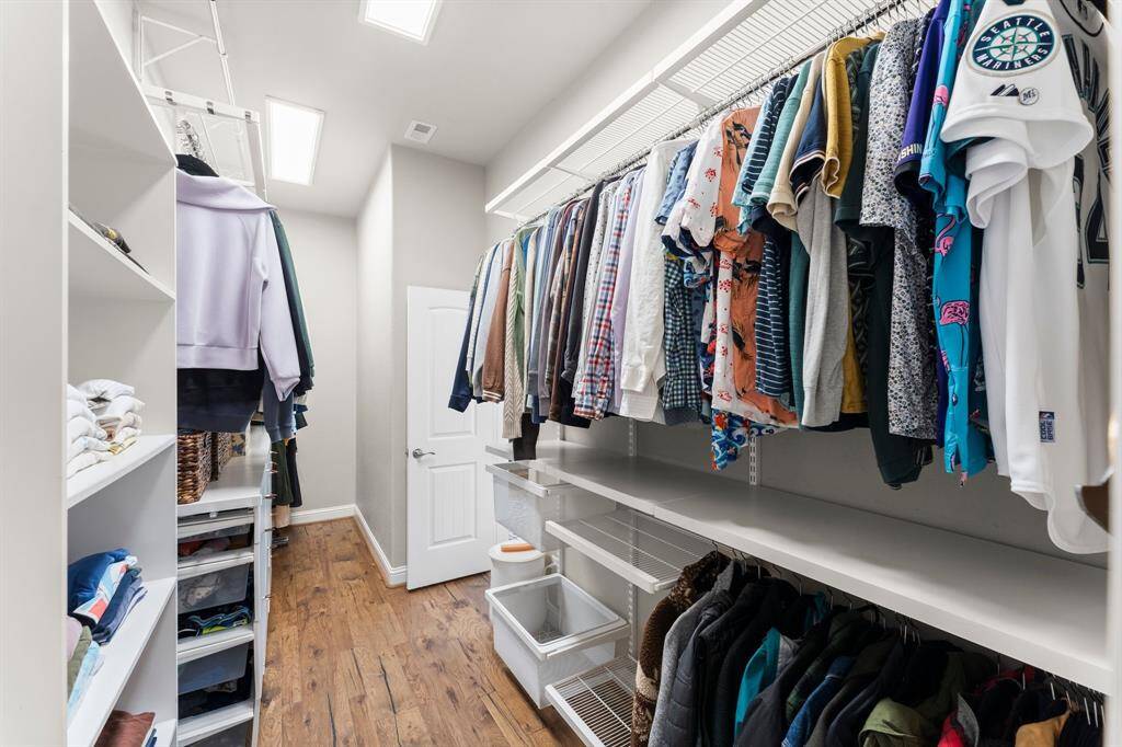 Primary closet