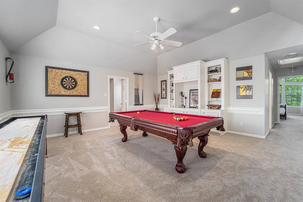 Extra view of this phenomenal game room.