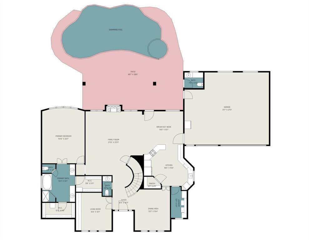 Full view of the fabulous first floor.