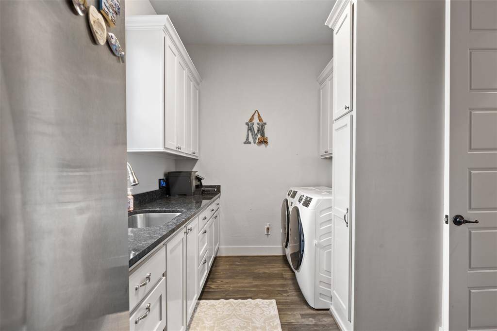 The space here is incredible! Room for a refrigerator/freezer and more storage!