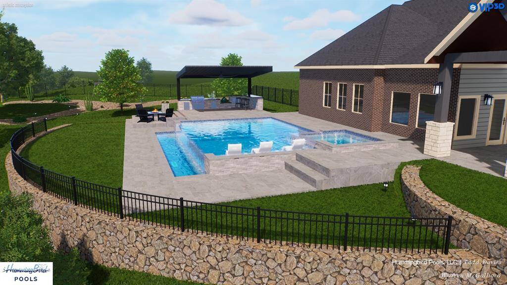 Rendering of pool.