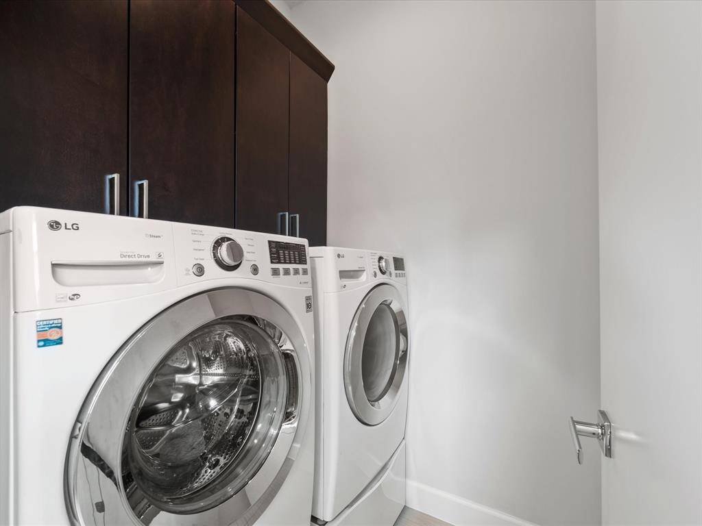 Modern Washer and Dryer on Third Floor