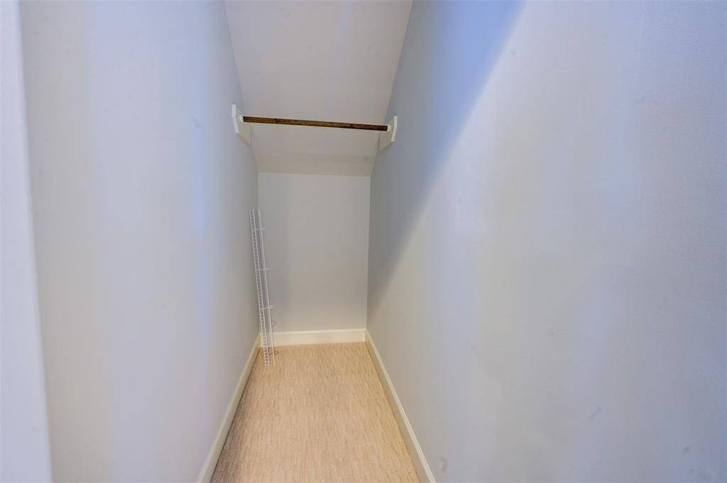 First floor closet under stairway