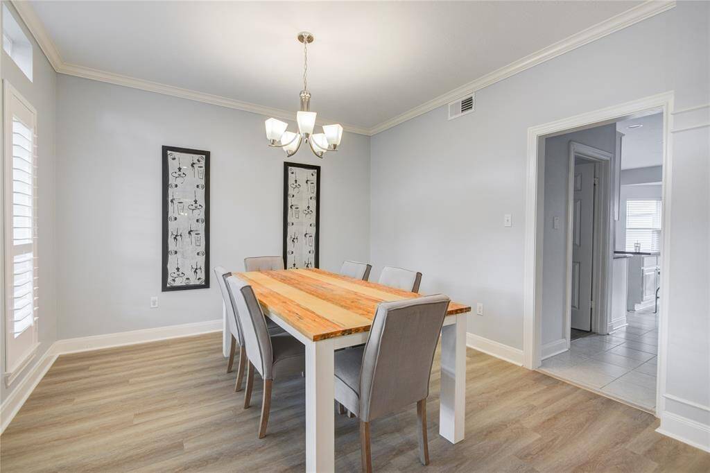 Easy entertaining in your dining room with direct access to the kitchen.