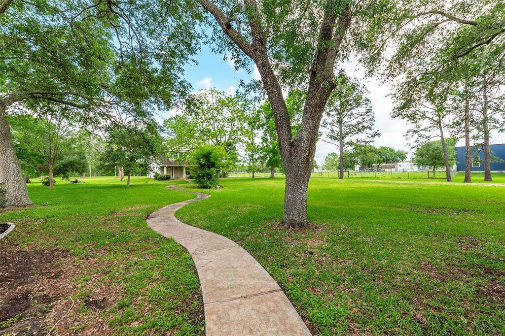 walkway from main house to the second home