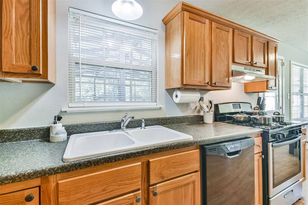 Plenty of cabinetry and counterspace