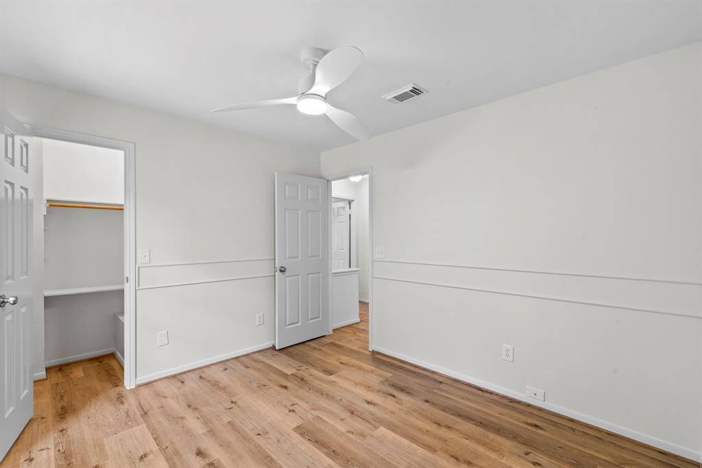 a view of bedroom #4 full sized closet
