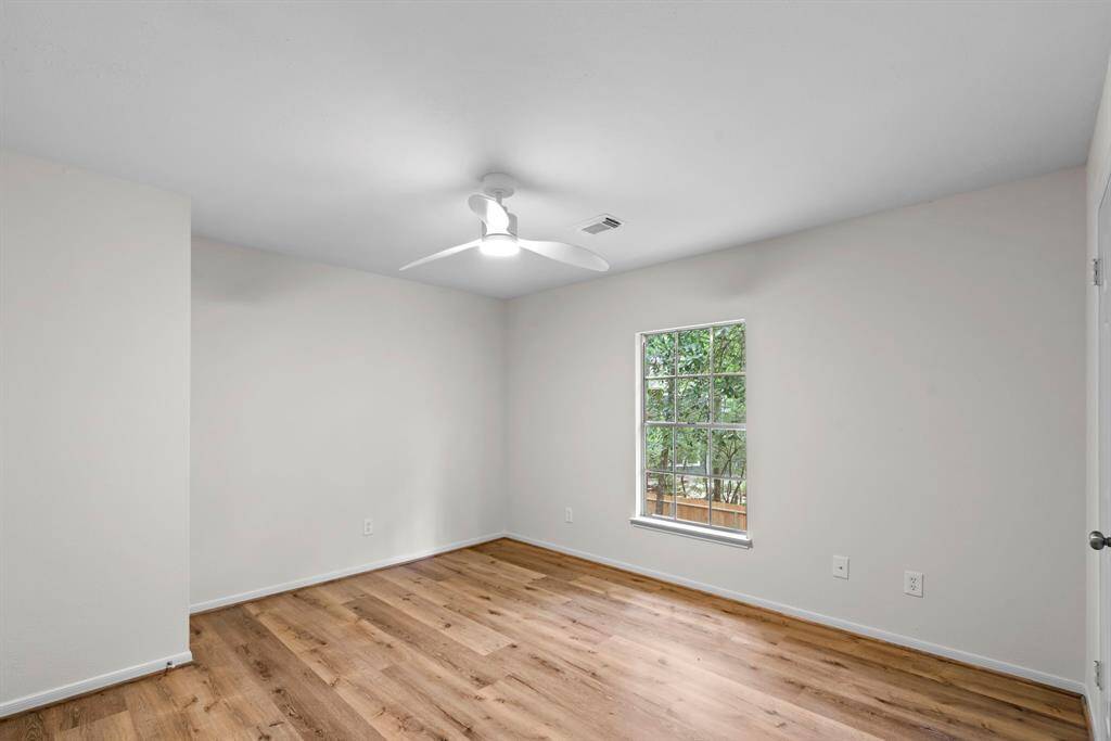 Bedroom #2 upstairs 12'X12' overlooking the backyard.
