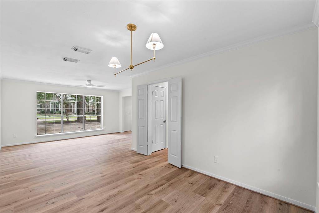 When entering the front door, to the right is a very large formal living/dining area leading into the heart of the home, a fully remodeled kitchen.