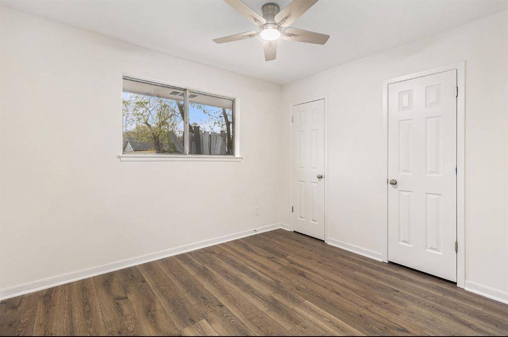Third bedroom with  double closets.