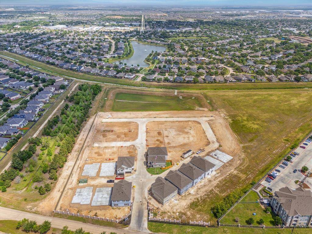 Aerial of community facing north