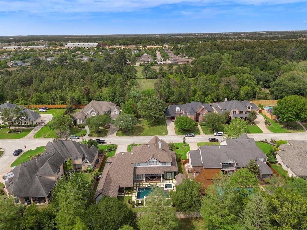 Aerial view of the backyard!