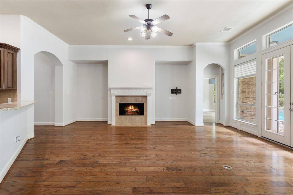 Walk-in closet in primary connects to utility room for easy access.