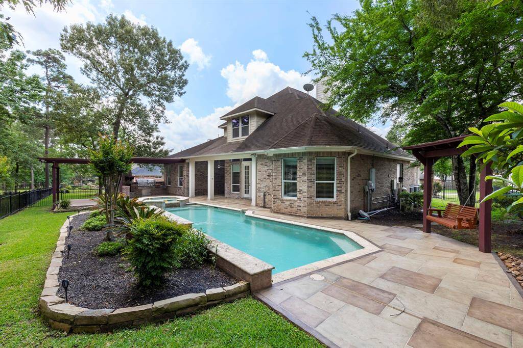Lush landscaping.