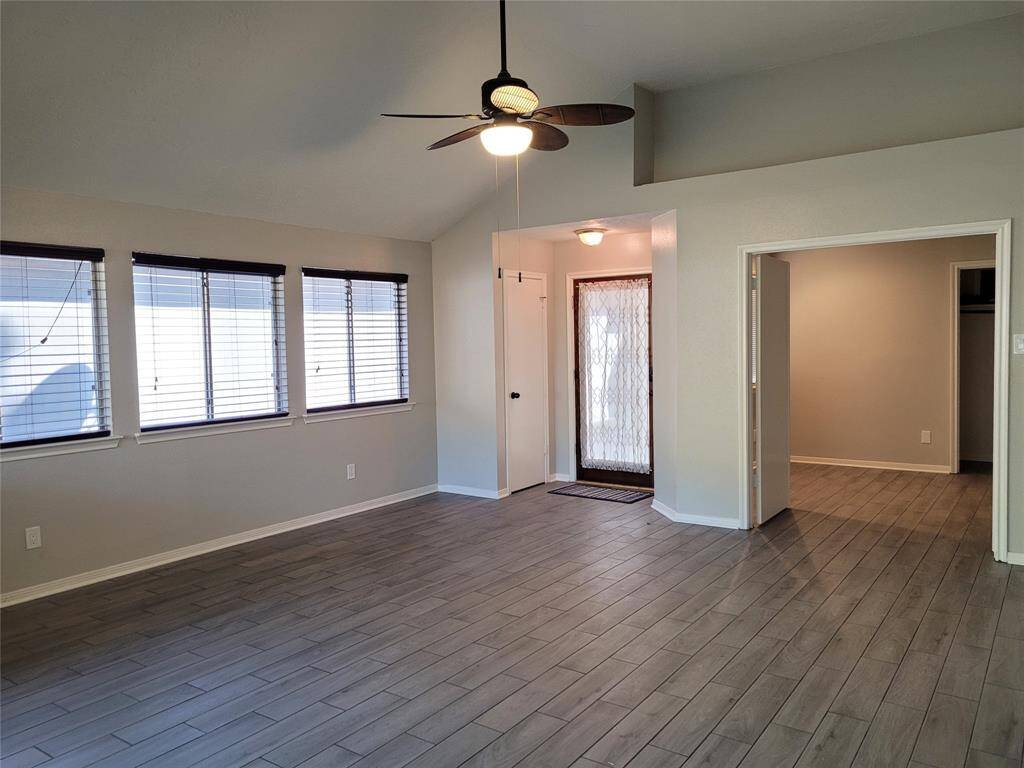 Entry and 3rd bedroom/ study.