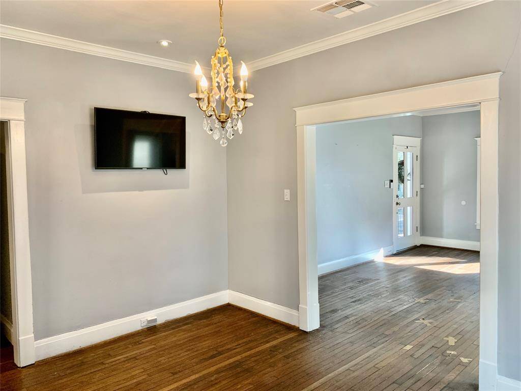Formal dining with another TV included!