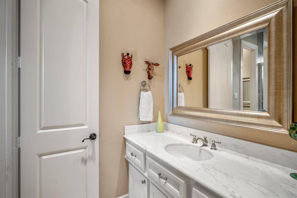This image shows the second private sink area connected to the jack & jill.