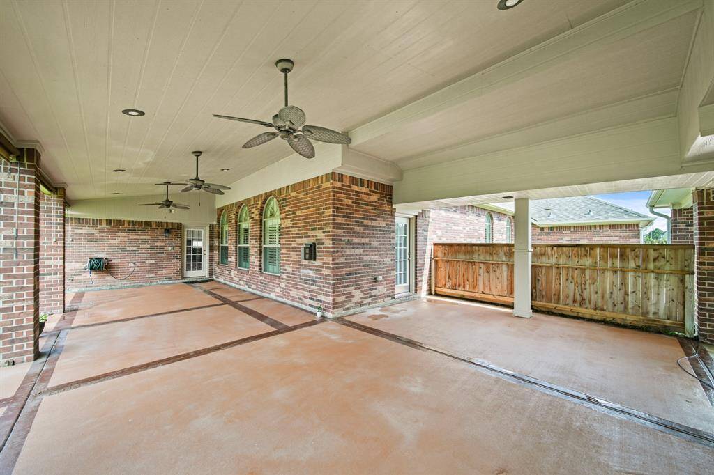 Extended covered patio