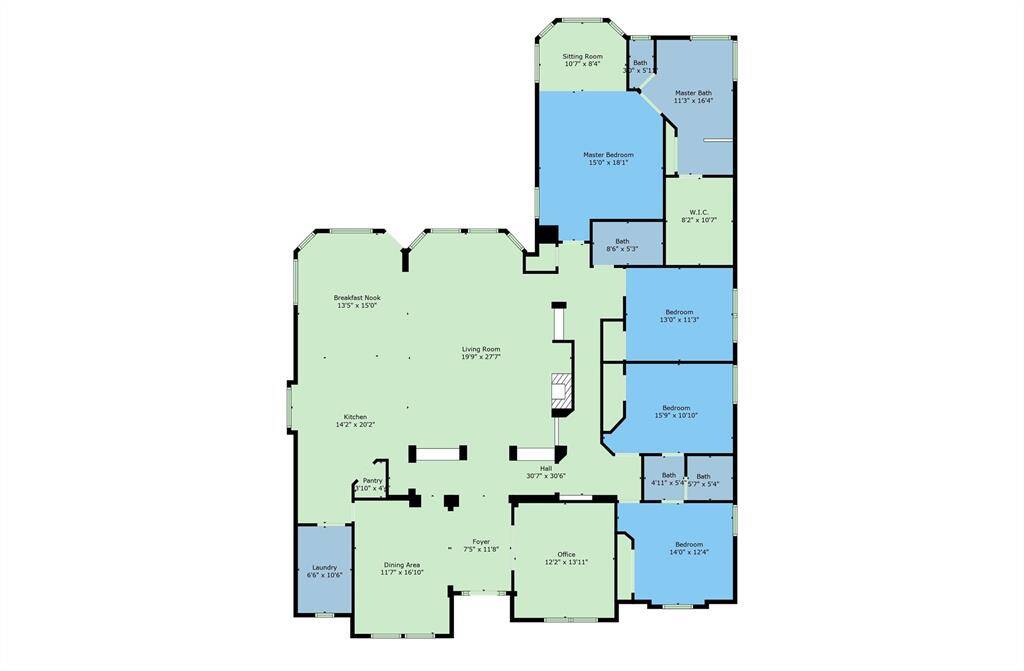 Floor plan is for demonstration purposes only.  All dimensions should be verified.