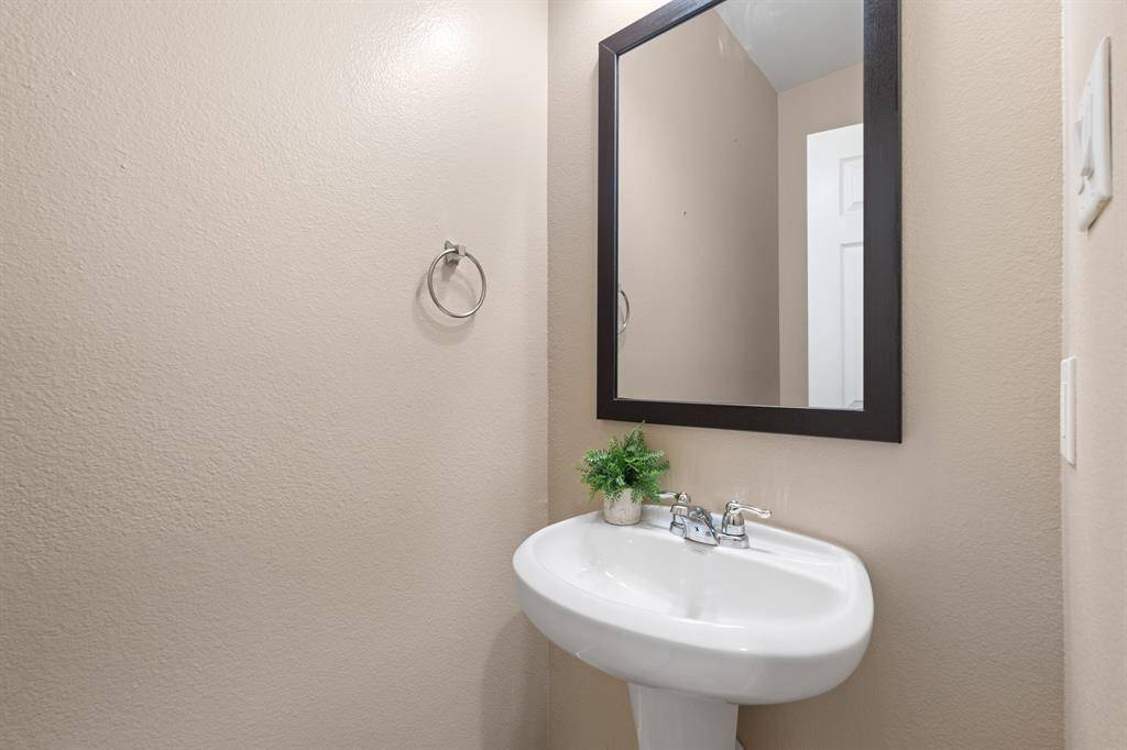 Half bath downstairs for guests