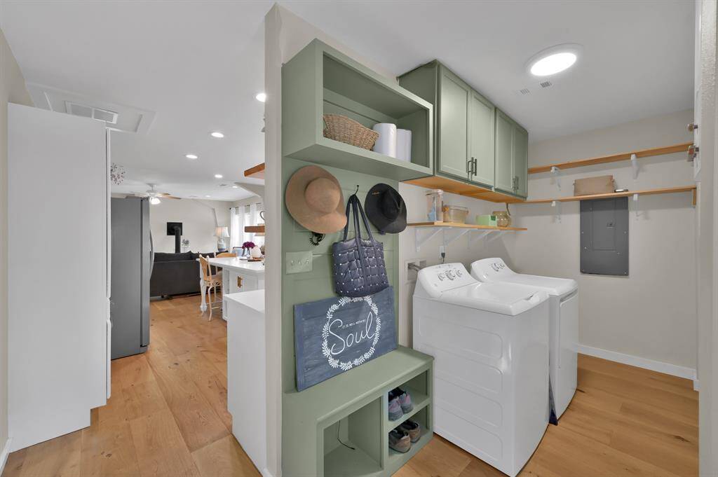 MORE Storage off kitchen in laundry room