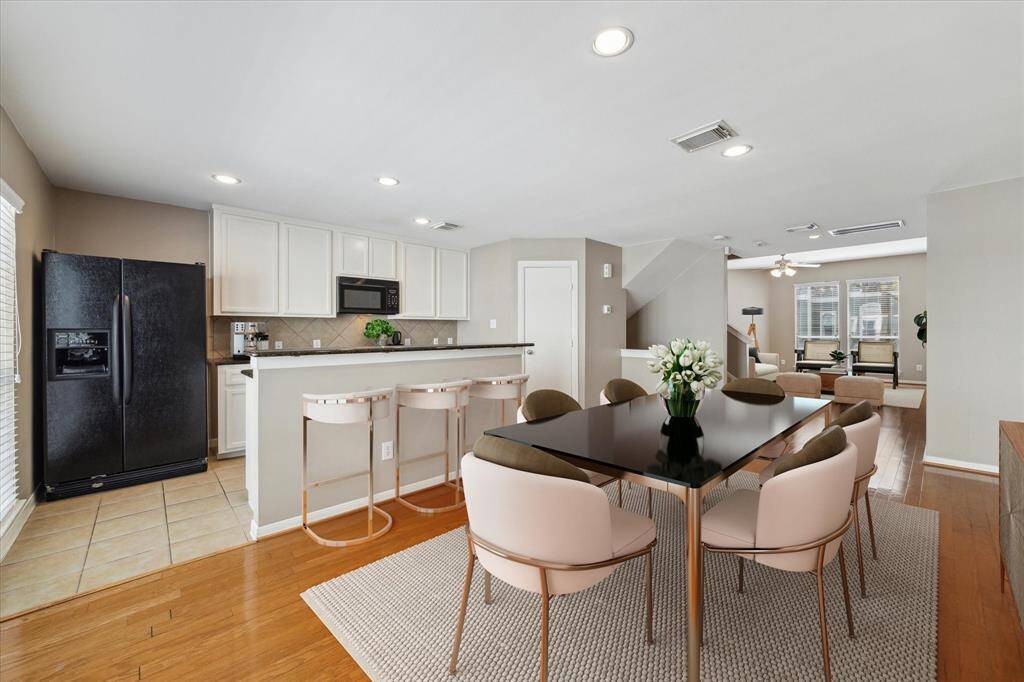 Here you can see how fabulous the open plan space looks virtually staged