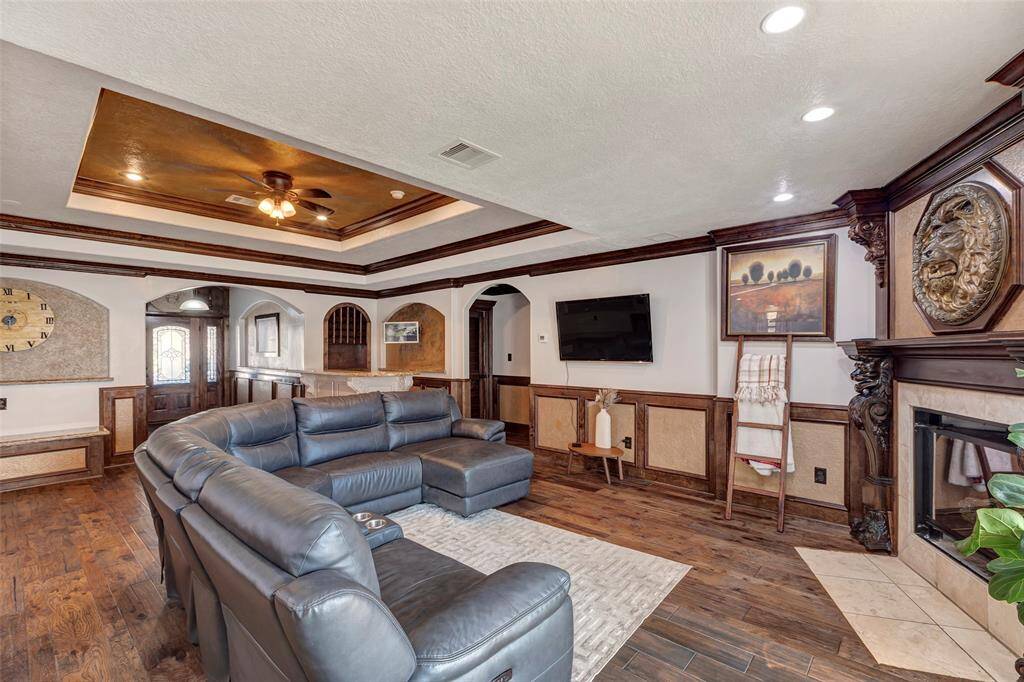 Angle of living room from the dinning area.