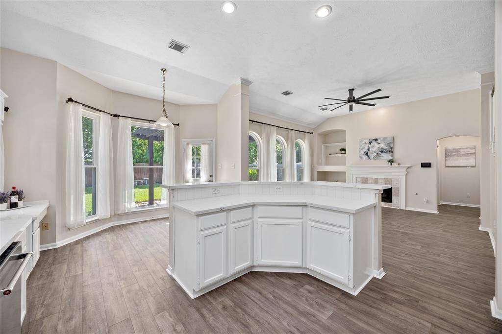 View of the attractive and useful layout with the kitchen open to the Breakfast area and the Family Room!