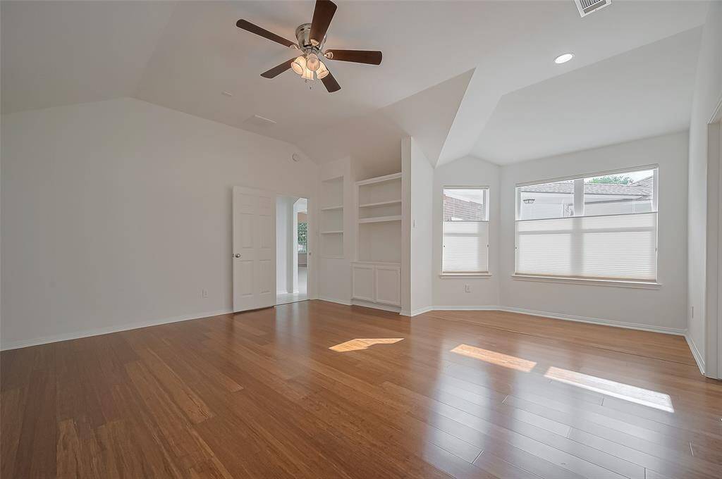 Welcome to the principal bedroom! Spacious, light filled, with plenty of room for that special reading nook.