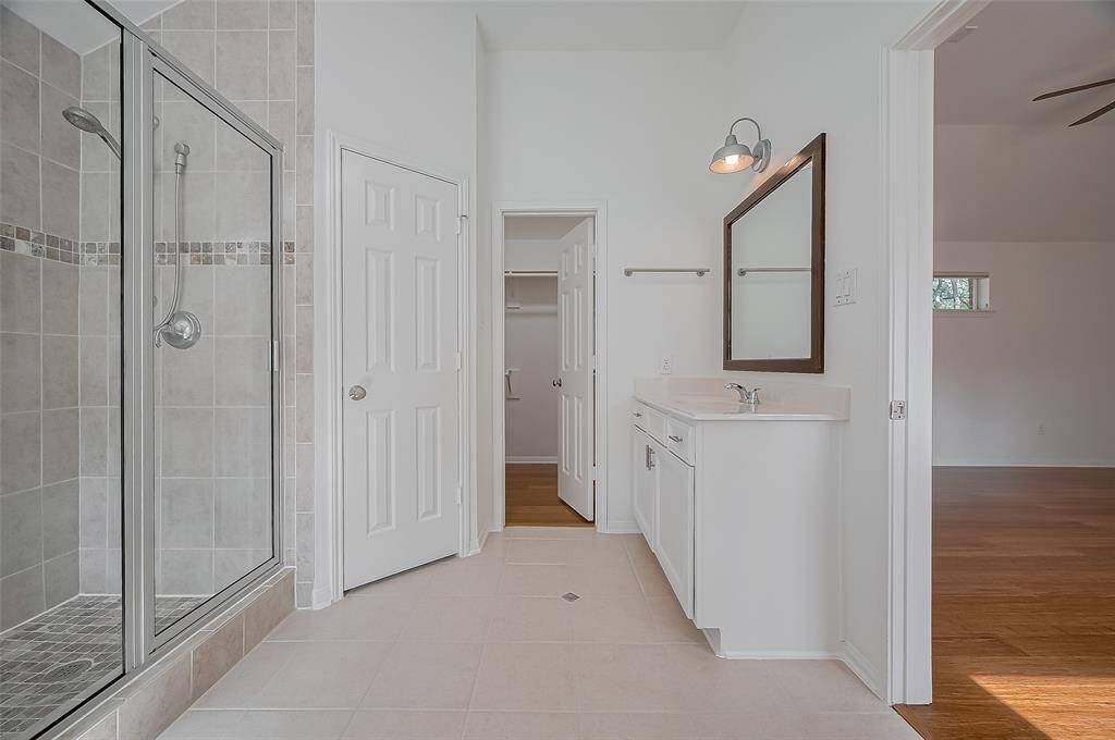 Check out this large principal closet!