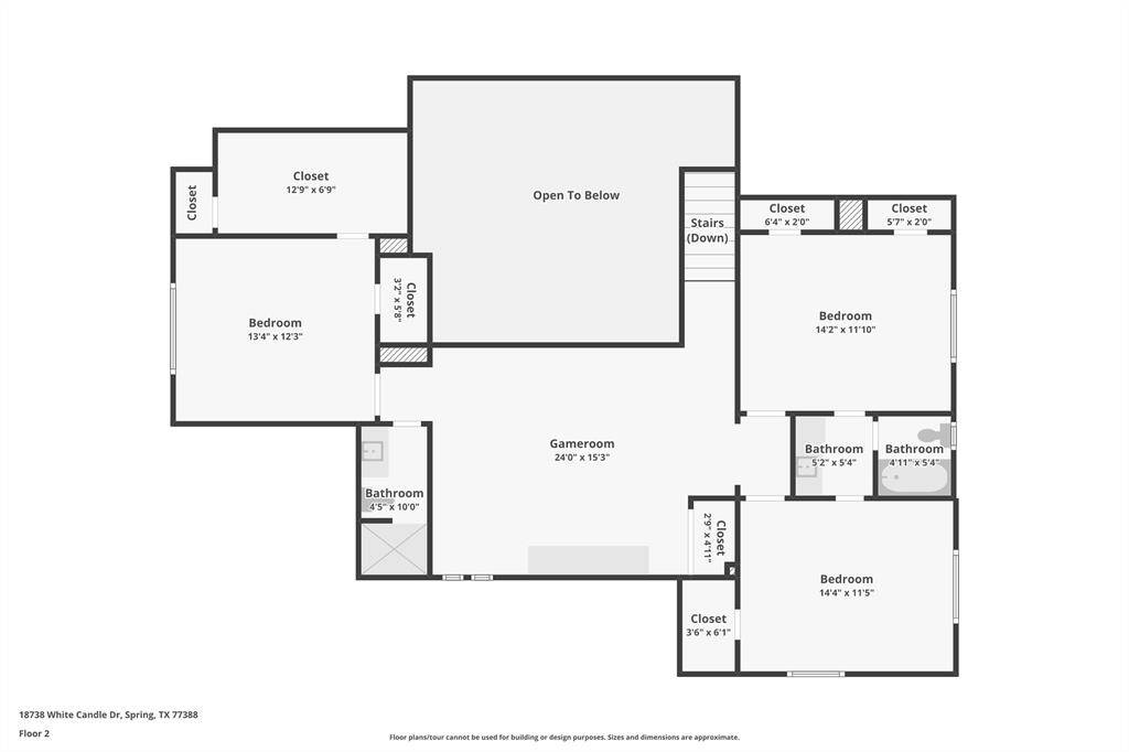 Second floor floorplan