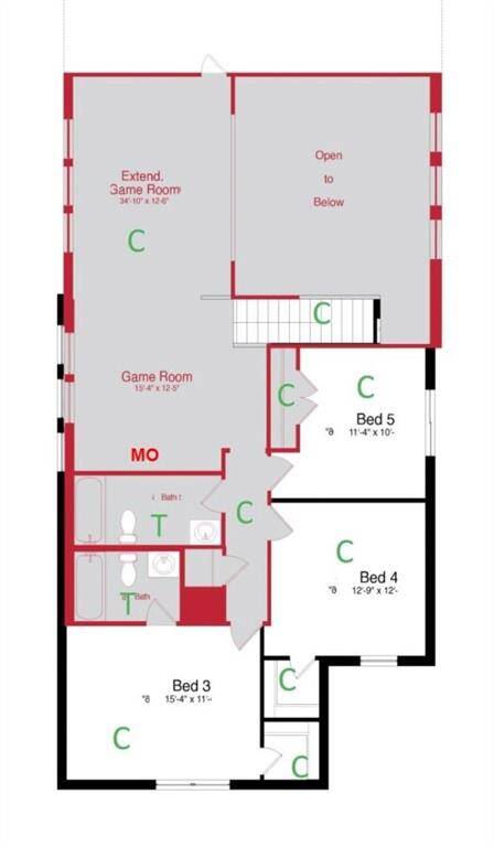 Second Floor layout
