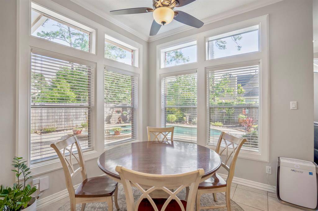 Dine and sip coffee with your private pool view