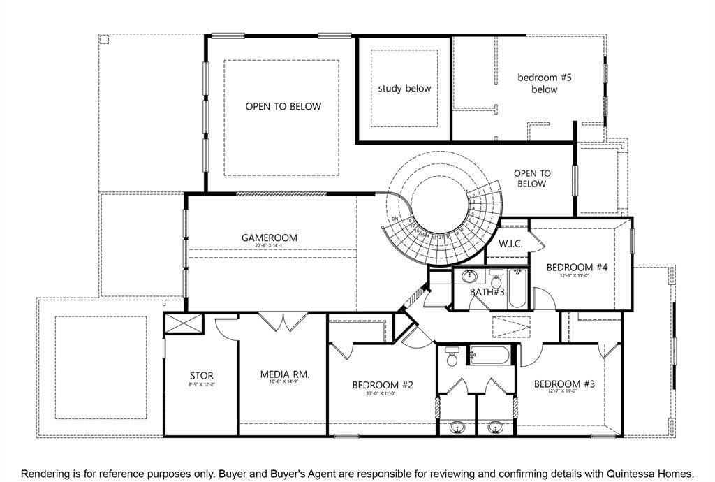 Artist Rendering of 2nd Floor Plan.