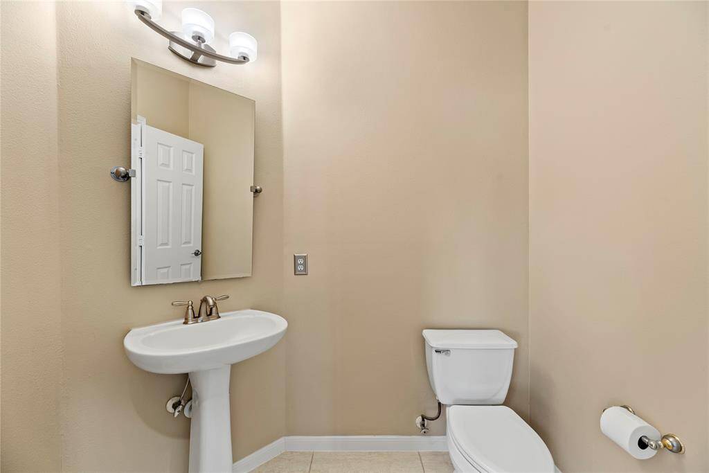 Half bathroom on the first floor.