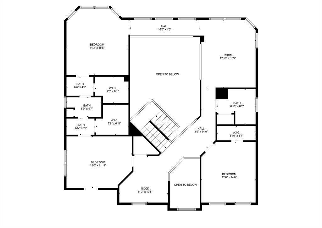 Second floor floor-plan