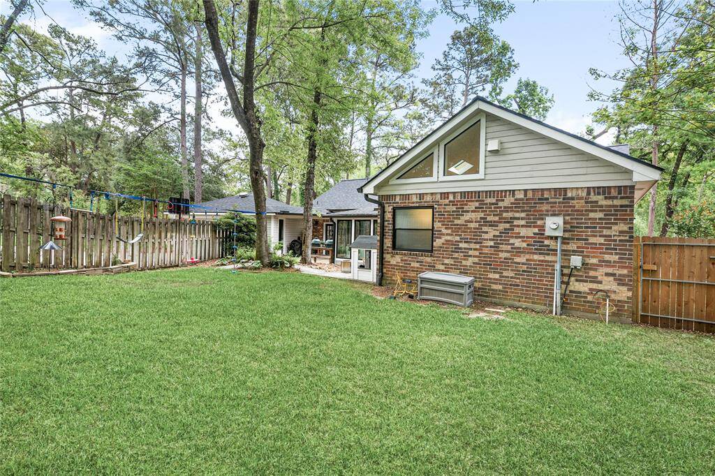 Extra large backyard.