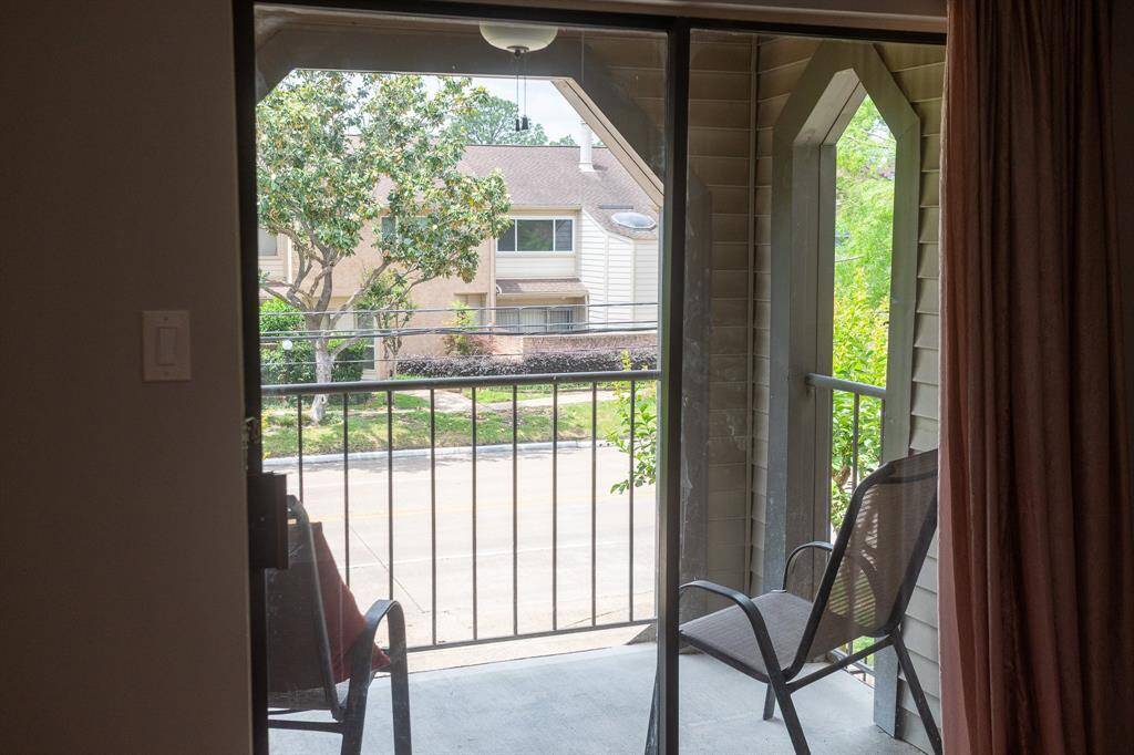 private balcony off dining area faces Augusta